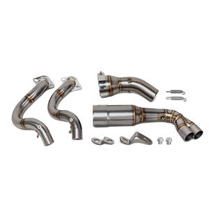 Tubo de <span class=keywords><strong>Escape</strong></span> Delantero Modificado para Motocicleta, Tubo de <span class=keywords><strong>Escape</strong></span> de Acero Inoxidable de 51 mm para Kawasaki Ninja650 Z650 Versys 650 <span class=keywords><strong>ER6N</strong></span> ER6F 2024 2025 - Product Image 2