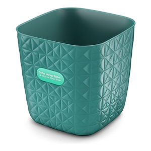 Cesta <b>plastica</b> riciclata Cube (28x28x27cm) SOFTEX Verde acqua K258712 - Product Image 2