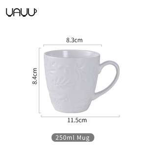 Nuevo diseño <span class=keywords><strong>de</strong></span> superficie patrón floral a granel en blanco <span class=keywords><strong>de</strong></span> cerámica <span class=keywords><strong>tazas</strong></span>/té taza <span class=keywords><strong>para</strong></span> regalo - Product Image 6