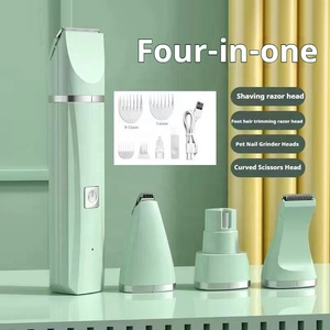 <span class=keywords><strong>Tondeuse</strong></span> à poils <span class=keywords><strong>pour</strong></span> animaux de compagnie compacte et multifonctionnelle rechargeable par USB, 4 têtes remplaçables <span class=keywords><strong>pour</strong></span> le toilettage complet du corps des chiens et des chats - Product Image 4