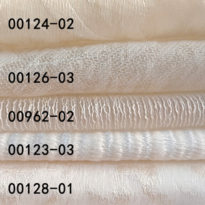 Voile <span class=keywords><strong>blanc</strong></span> de luxe et <span class=keywords><strong>tissu</strong></span> de rideau transparent en mousseline de soie tissé <span class=keywords><strong>plissé</strong></span> et rouleaux de pliage en S pour la décoration intérieure et les décors élégants - Product Image 6