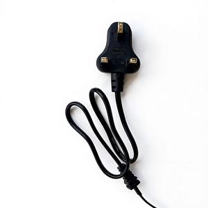 Customizable AC Line UK/EU <b>Power</b> Cord with up to 4 Outlets and Multiple <b>Cable</b> Length Options - Product Image 1