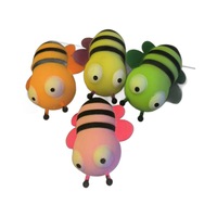 RSVRA Jouet de décompression anti-stress en forme d'abeille, mignon et original, jouet de soulagement de stress pour animaux de compagnie, amusant, en forme de dessin animé, rebondissant, unisexe, pour les 5-14 ans