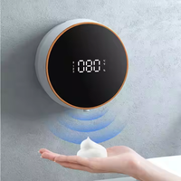 Distributeur automatique de savon liquide moussant mural sans contact intelligent pour cuisine et salle de bain