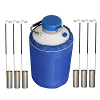 Fournisseur de cryo-dewar de 10 l, réservoir de stockage de sperme, conteneur d'azote liquide pour l'insémination artificielle
