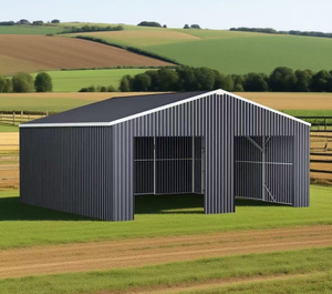 Abri de jardin préfabriqué en métal imperméable CG2841-H305, <span class=keywords><strong>garage</strong></span> pour voiture, abri de jardin extérieur - Product Image 2