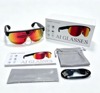 Lunettes intelligentes AIMB-G5 MAX avec caméra 8,0 millions de pixels, enregistrement vidéo 1200P, stockage 16 Go pour le cyclisme et les sports de plein air