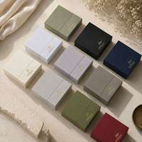 Boîte personnalisée pour bijoux en carton, emballage cadeau haut de gamme, ensemble d'emballage pour bijoux, boîte à bijoux