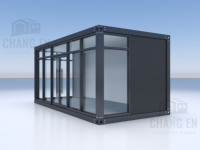 Maison conteneur habitable JHCE de 20 pieds en kit - Conception moderne préfabriquée, avec options pour un atelier et un bureau à domicile
