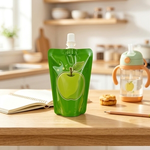 Multi Color Poly Packaging <strong>Bags</strong> Juice And Beverage Puree <strong>Bags</strong> Leak Proof Design With Suction Nozzle - Product Image 4