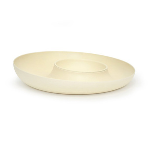 Assiettes Một Dịch Vụ Piatto Tre Chip Và Dip, <span class=keywords><strong>2</strong></span> Piece Set Tre Phục Vụ Đĩa Với Ngăn - Product Image 2