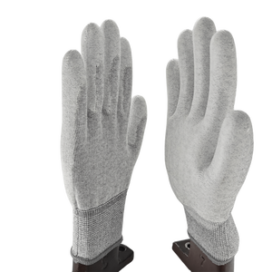 Guantes ESD reutilizables elásticos duraderos PU Palm Fit para operar prensas de impresión manipulación de papel guantes de trabajo ESD - Product Image 6