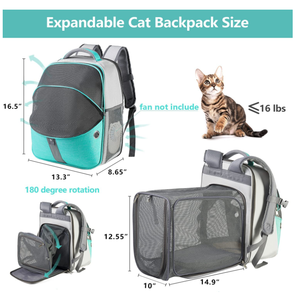 Mochila Extensible para Gatos, Gran Capacidad, Tela Oxford, Doble Uso, para Perros y Gatos, Bolsa de Transporte - Product Image 2