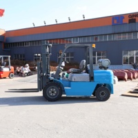 Nouveau chariot élévateur à fourche bi-énergie (essence et propane) de 3, 2,5 et 4,5 tonnes, chariot élévateur à fourche hydraulique de 4 mètres