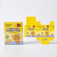 Boîte à rabat auto-élevable en carton ivoire biodégradable et recyclable sur mesure avec pelliculage mat UV pour emballage médical