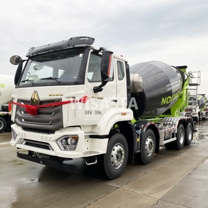 Construction Machine Brand New HOWO NX 340Hp 12Cubic Meters Capacity Zoomlion Diesel Engine Concrete Mixer Truck - Product Image 1