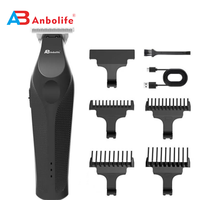 Tondeuse à cheveux électrique Anbolife, kit de coupe de cheveux, tondeuse à pointes fourchues en acier inoxydable, USB, usage domestique, longueurs réglables