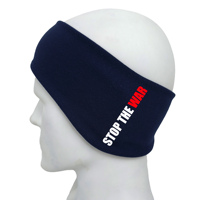 Bandeau personnalisé avec impression 'Stop the War No Bombs in Iran', OEM complet, hiver, taille unique, pour le maintien au chaud des oreilles, activités extérieures, course à pied et manifestations