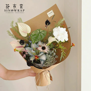 Papel <span class=keywords><strong>de</strong></span> Envolver Flores <span class=keywords><strong>de</strong></span> Color Sólido SINOWRAP, Papel para Envolver Flores Multicolor, Suministros para Floristas, Envoltura para Ramos al por Mayor - Product Image 4