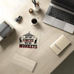 Logotipo de No es <span class=keywords><strong>mi</strong></span> circo, no son mis monos, placa acrílica divertida <span class=keywords><strong>para</strong></span> <span class=keywords><strong>regalo</strong></span>, adecuada <span class=keywords><strong>para</strong></span> escritorio de oficina, médicos - Product Image 5