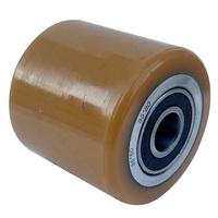 Roue de chariot élévateur en PU de haute qualité 85x80mm pour transpalette manuel avec capacité de 1000 kg et roulement à billes