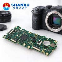 Carte PCB de caméra IP à 6 couches, carte de circuit imprimé multicouche ENIG, conforme ROHS, FR-4, pour caméra de surveillance