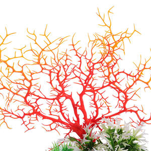 Tangki ikan simulasi tanaman akuatik cabang karang bawah air pemandangan dunia pohon karang palsu - Product Image 5