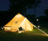 Tente de luxe en forme de dôme, tente de luxe en toile de 3m, 5m, 6m