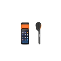 Terminal de Point de Vente Portable Android 7.1 avec 1Go RAM 8Go ROM, Système Logiciel POS V2, Imprimante de Reçus, Caisse Enregistreuse Écran Tactile
