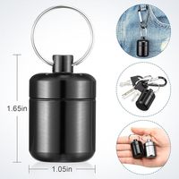Porte-clés Eargasm avec étui de transport pour bouchons d'oreilles - Conteneur métallique étanche pratique, idéal pour les voyages