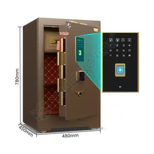 semiconductor fingerprint touch keypad safe adjustable shelves inner secret box strongbox caja fuerte