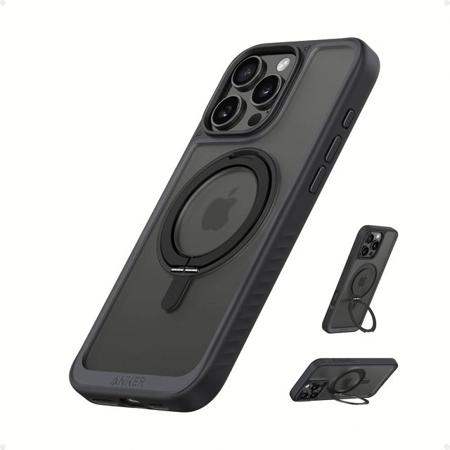 Anker Ultra Magnetic for iPhone 16 Pro Max Case with Sturdy Ring Stand, Military-Grade Shockproof iPhone 16 Pro Max Kickstand