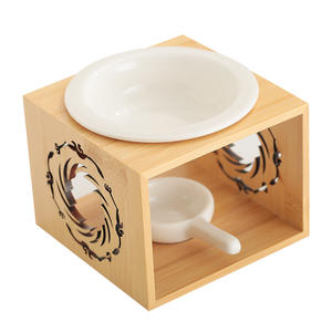 Shang & Zhou Dynasty Sun Bird Lámpara de perfume de cerámica con madera de bambú-Calentador de aceite esencial de Interior chino Decoración duradera para el hogar - Product Image 6