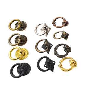 European Style Zinc Alloy Ring Drawer Pulls Single Hole Cabinet Door Handles Durable Furniture Hardware - Product Image 4