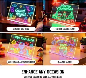 Lumiboards 儿童 LED 绘画板，30 X 20 厘米发光透明亚克力绘画书写板，生日、圣诞节的理想礼物 - Product Image 4