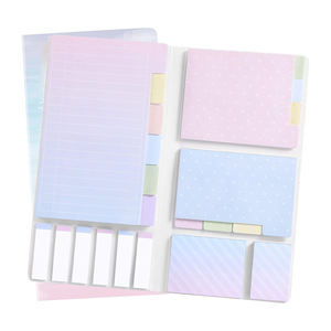 Etiqueta de índice rectangular de lunares de alta calidad, juego de notas adhesivas, marcapáginas de papel compensado, etiquetas de notas para biblioteca o útiles escolares - Product Image 1