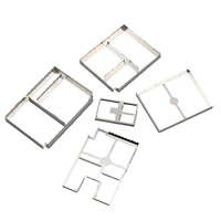 Boîtier de blindage EMI RF magnétique personnalisé ISO9001 pour PCB, en acier, avec tolérance de surface de précision 0,02 mm