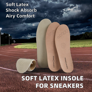 Plantillas de EVA Suave para Zapatillas, Inserciones de Cuero Vacuno para Suela de Zapatos, Plantillas Deportivas Amortiguadoras para Fascitis Plantar - Product Image 2