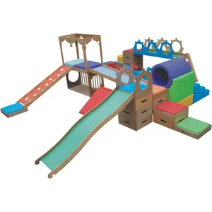 Colorful Children Kids Amusement Balance Beam Play Game Amusement Parks Equipment Indoor Soft Play Playground