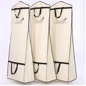 도매 사용자 정의 드레스 신부 가운 긴 옷 보호 케이스 먼지 증거 커버 웨딩 드레스 의류 가방