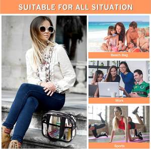 Bolsa de Maquillaje de PVC Transparente con Logotipo Personalizado, Cierre de Cremallera, Duradera, Moderna, con Estampado de Frutas, Color Personalizado - Product Image 5