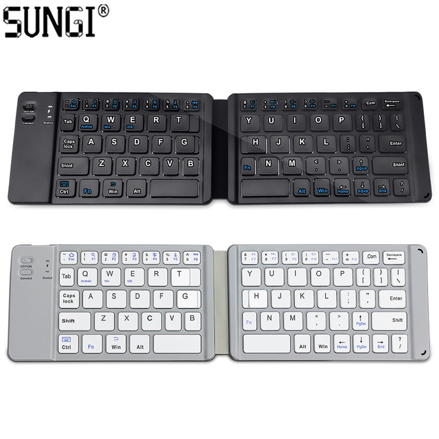 Wireless Portable Folding Bluetooths Keyboard Foldable BT 3.0 for Cellphone Tablet