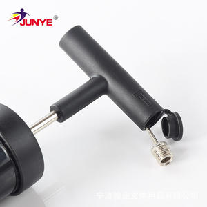 Pompe à air JUNYE 8 pouces de type T, gonfleur portable pour basket-ball, football, volley-ball, en plastique noir - Product Image 3