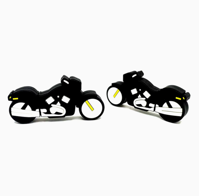 Custom Motorcycle-Shaped PVC USB Flash Drive Wholesale OEM 16GB/32GB/64GB/128GB/256GB Promotion Memory Disk