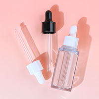 Envase Cosmético de Plástico Puro Personalizado, Botella con Gotero de PETG de Pared Gruesa para Aceite Esencial, Botellas de Suero PET