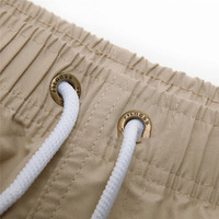 Shorts de bain en nylon brodés pour hommes, couleur unie, en polyester et nylon, à changement de couleur, vente en gros