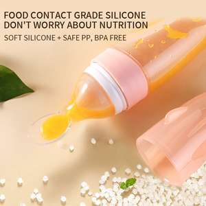 Cuchara de Silicona para Alimentar Bebés, Libre de BPA, Biberón con Cuchara y Base de Succión - Product Image 2