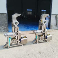 Industriële ananasschroefpers, grote roestvrijstalen fruit- en groentepulp-sapseparator