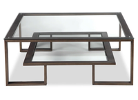 Table basse moderne en métal - Meuble de salon durable, table décorative pour la maison