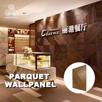 MUMU Revêtement Mural Décoratif Canelé en Bois Massif Flexible pour Intérieur de Meubles et Armoires